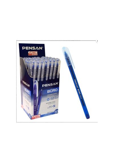 Pensan Büro 1.0 Mm Mavi Tükenmez Kalem 12 Adet Tk.k Genel