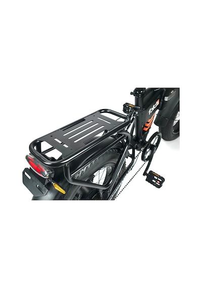 Alba Fold 3 Elektrikli Bisiklet 48w 15 Ah 480wh Büyük Batarya Kalın Lastik Gaz Kollu, 500watt Siyah