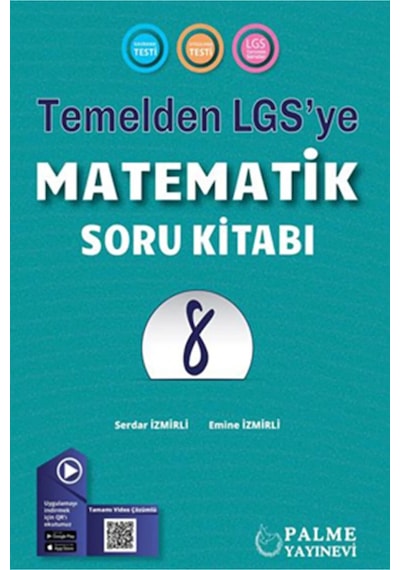 Palme Yayınevi 8. Sınıf Matematik Temelden LGS'ye Soru Kitabı