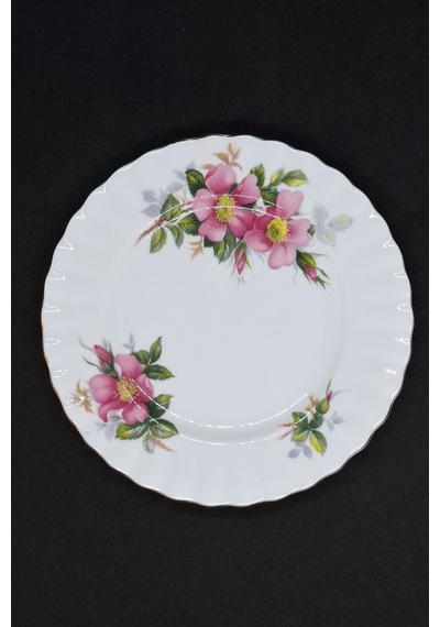 Prairie Rose Çayır Gülü Bone China Porselen Duble Kahve Fincanı Ve Tabakları 3 Parça 120 Ml Mor