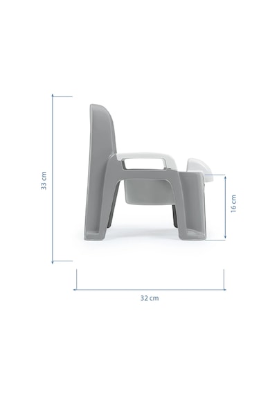 Babyjem Afacan Lazımlık Ergonomik Tuvalet Eğitimi Yardımcısı Soft Gri