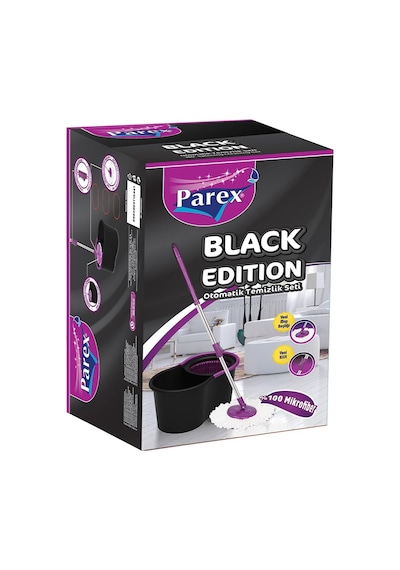 Parex Black Edition Otomatik Temizlik Seti - Kova Mop Seti