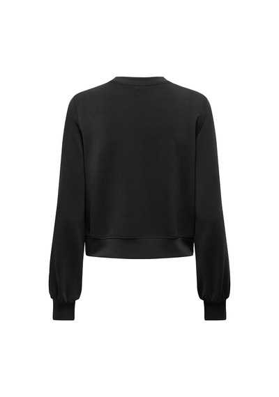 Only Onlmaya L/s Modal O-neck Jrs Kadın Siyah Bluz - 15369155