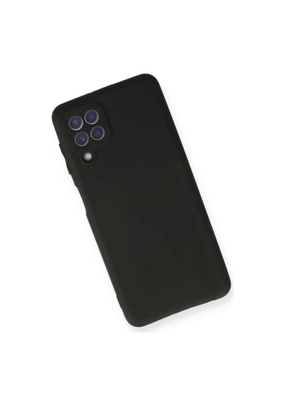Samsung Galaxy A22 Uyumlu Kılıf First Silikon - Siyah