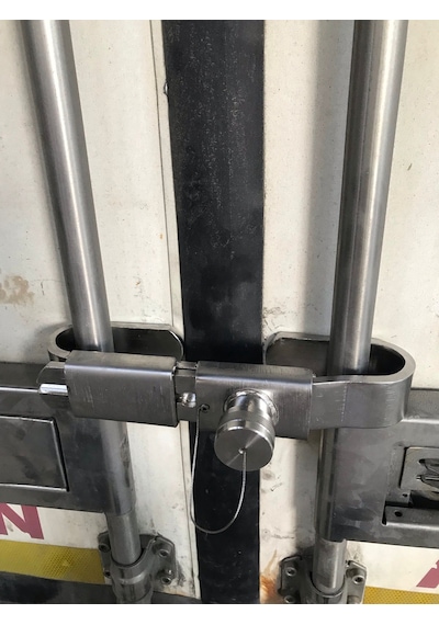 Frigo dorse arka kapı kilidi krom(konteynır kilidi)