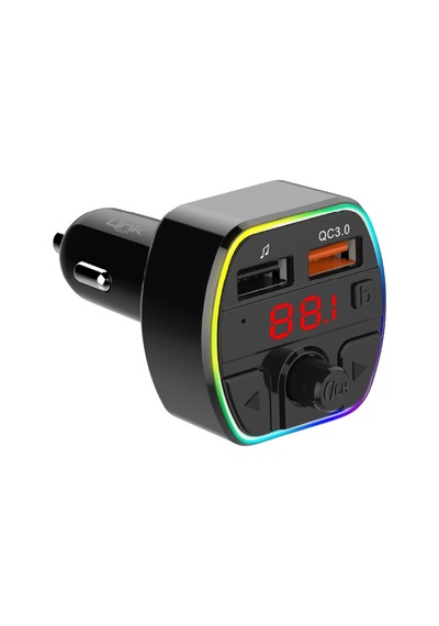Gp14 Premium 38w Üç Girişli Pd & Qc3.0 Bluetooth 5.0 Fm Transmitter - Siyah