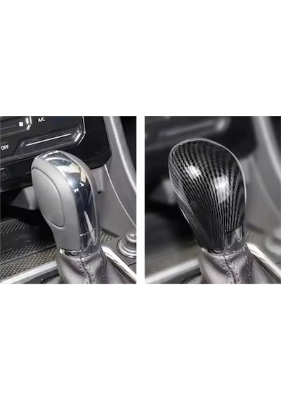 Dsg Vites Topuzu Karbon Desenli Koruma Kılıfı Passat B8 B7 Golf 7 Leon 2013-2020 2.resime Bakınız Karbon