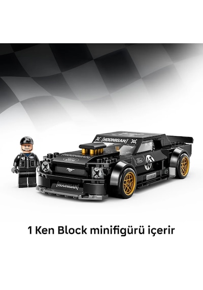 LEGO® Speed Champions Ken Block’un ‘65 Ford Mustang Hoonicorn V1’i 77262 - 9+ için Minifigür İçeren Oyuncak Yapım Seti (345 Parça)