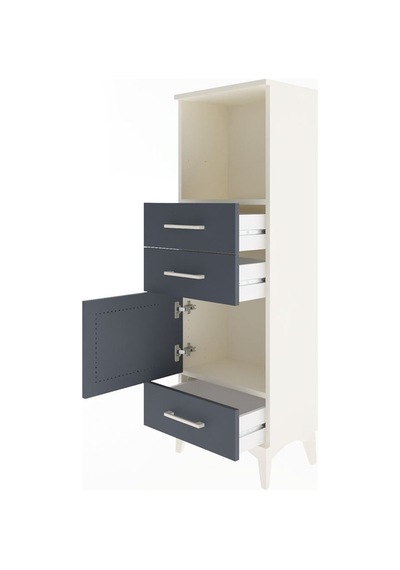 Arges Dolap 2 Raflı 3 Çekmeceli Tek Kapaklı 44x30x134 Aytaşı-... Aytaşı