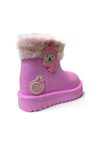 Tuğba Ortopedi 540 Çocuk Hafif İçi Tüylü Yağmur Çizmesi Pembe