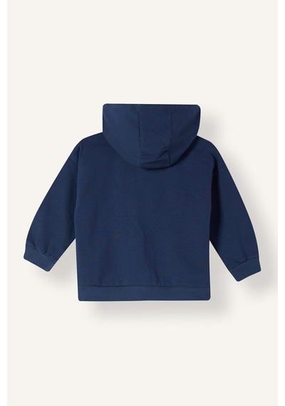 Defacto Kapüşonlu Fermuarlı Sweatshirt Hırka Erkek Bebek I0426a526aunv256 Lacivert-nv256