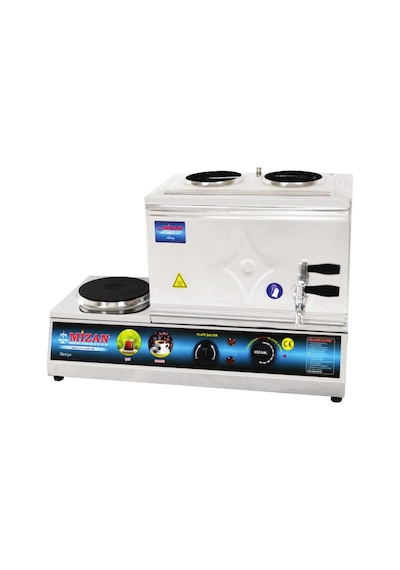 Mizan 25 Lik Elektrikli 20 Litre 2 Demlikli Çay Kazanı Çay Ocağı