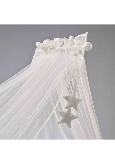 Meltem Kids Kral Sallanır Ahşap Anne Yanı Beşik 60 x 120 CM Gri - Motto Ekru