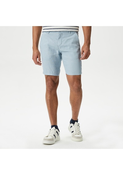 Nautica Erkek Mavi Slim Fit Bermuda Düz B35214t Mavi