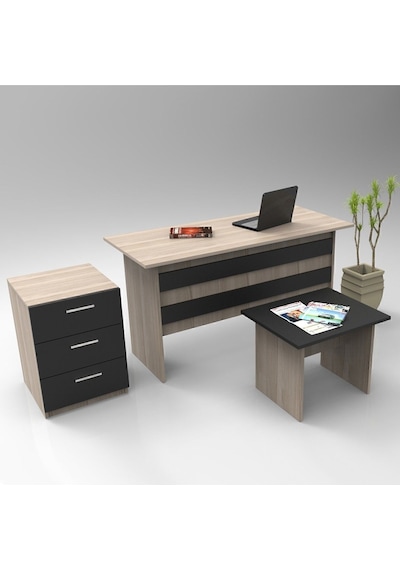 Bega Abc Masa Sehpa Keson Ofis Büro Masa Takımı 3 Renk Meşe Siyah Beg9-ob Meşe - Siyah Bega Abc Masa Sehpa Keson Ofis Büro Masa Takımı 3 Renk Meşe Siyah Beg9-ob Meşe - Siyah