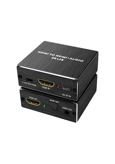 Anunnaki Hdmı + Audio Out Ayırıcı Extractor Converter Spdıf Toslink Optik 3.5mm Ses Çıkışlı 4k