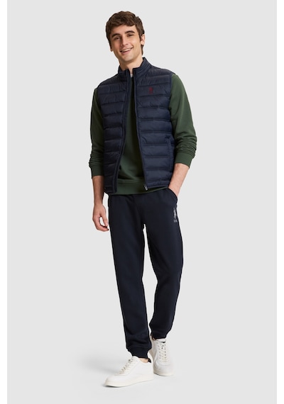 U.S. Polo Assn. Erkek Lacivert Slim Fit Paçası Lastikli Eşofman Altı 50329410-vr033