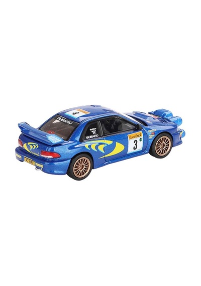 Mini Gt 1:64 Subaru Impreza Wrc98 1998 Rally Monte-carlo 3rd Place Mavi