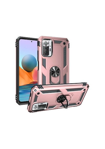 Xiaomi Redmi Note 10 Pro Yüzüklü Standli Vega Kilif Ekran Koruyu 510330651
