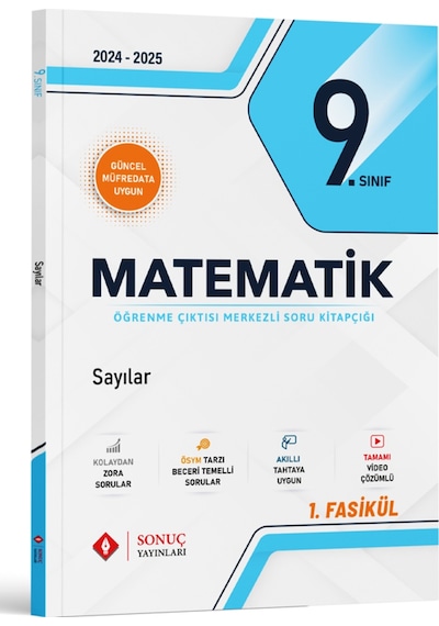 Sonuç 2025 9. Sınıf Matematik Modüller Set Sonuç Yayınları