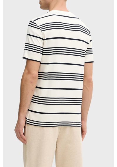 Tommy Hilfiger Erkek T Shirt Mw0mw41908 0fa Lacivert-beyaz Lacivert - Beyaz