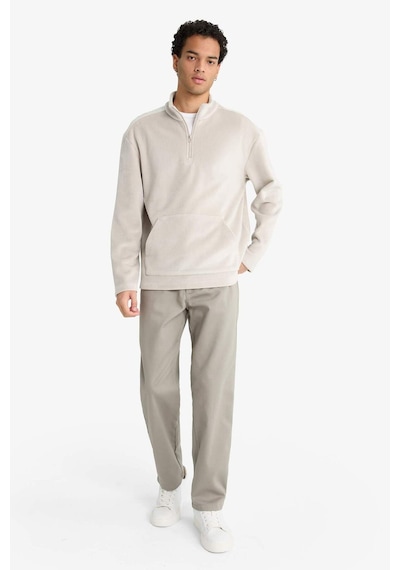 Defacto Beli Bağcıklı Wide Leg Pantolon F6131ax25augr169 Gri