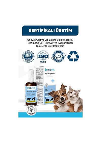 Onevet Kedi ve Köpekler İçin Ağız ve Diş Bakımı Destekleyici Damla 50 ml