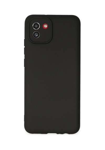 Newface - 834 - Samsung Galaxy Uyumlu A03 Kılıf First Silikon - Glblseme - - Siyah Sıyah