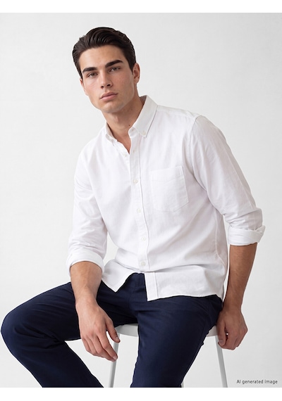 Lcwaıkıkı Classic Beyaz Regular Fit Oxford Erkek Gömlek