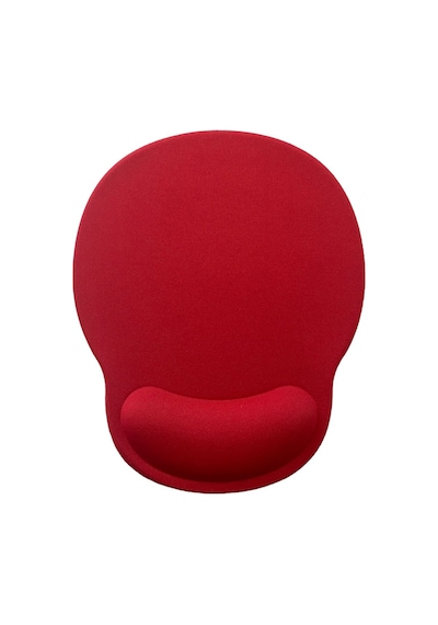 Bilek Destekli Memory Foam Kaymaz Taban Mouse Pad Kırmızı K004