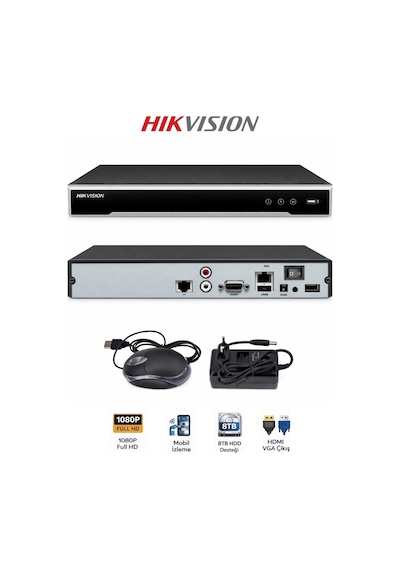 Ds-7616nı-q1 16 Kanal Nvr 4k / 8mp Canlı İzleme Destekli