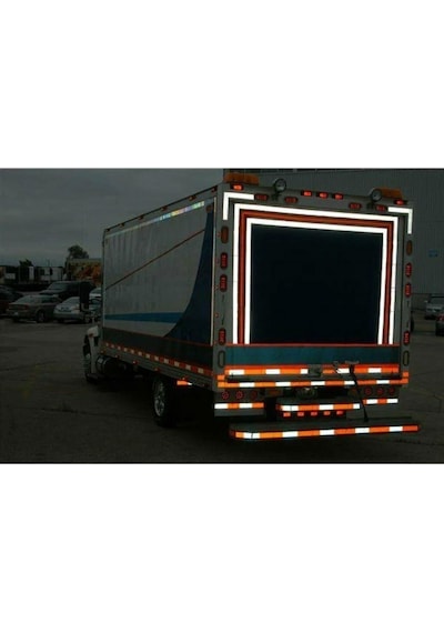Reflektörlü Reflektif Fosforlu Şerit Bant Ikaz Bandı 5 Metre