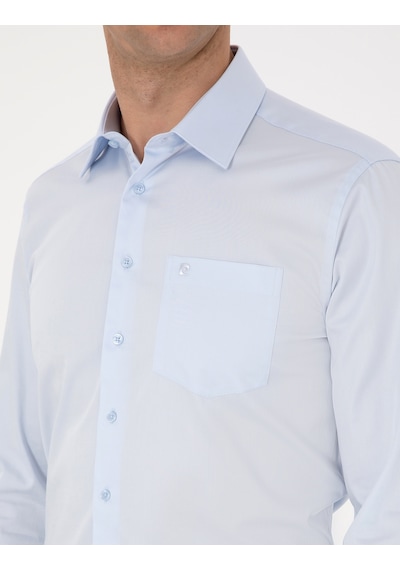 Pierre Cardin Erkek Açık Mavi Gömlek Basic 50313177-vr003 Açık Mavi