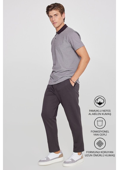 AC&Co / Altınyıldız Classics Erkek Kahverengı Pamuklu Standart Fit Normal Kesim Beli Lastikli Diagonal Desenli Örme Pantolon Kahverengi AC&Co / Altınyıldız Classics Erkek Kahverengı Pamuklu Standart Fit Normal Kesim Beli Lastikli Diagonal Desenli Örme Pantolon Kahverengi