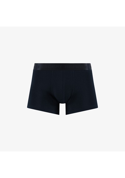 Tommy Hilfiger Trunk 3'lü Siyah Bantlı Erkek Siyah/gri Boxer Düz Um0um02760 Renkli