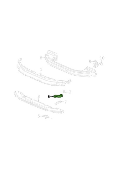 Esse Otomotiv Civic 21- Ön Üst Sol Tampon Bağlanti Braketi -  -71466T20A00 - 71466-T20-A00
