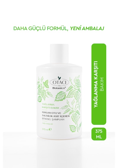 Otacı Botanics + Yağlanma Karşıtı Bakım Şampuanı 375 ML