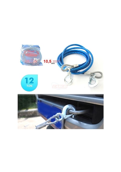Çekme Halatı 12 Ton Çelik İzoleli N11.62