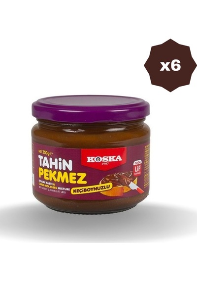 Tahin Pekmez Keçiboynuzlu 350 Gr - 6 Adet
