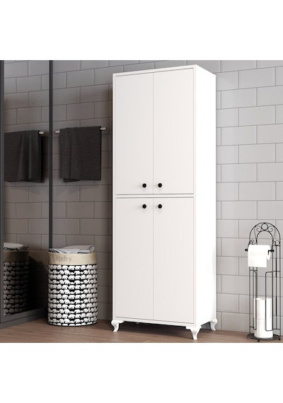 Moxen Mobilya Beyaz Çok Amaçlı Dolap Bd1001Byz