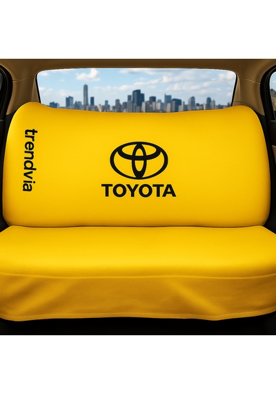 Toyota Uyumlu Ön Arka Koltuk Kılıfı Penye Servis Tipi Oto Koltuk Koruma Seti Sarı