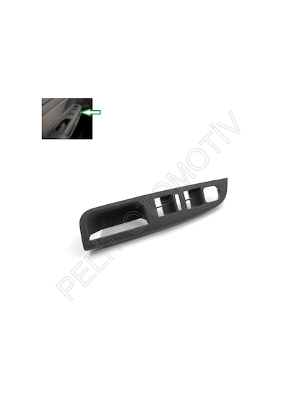 Jetta Sol Ön Kapı Kolu Cam Düğme Yuvası 1k4868049c Siyah