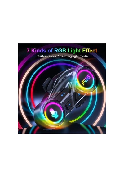 Y13 Motor Kask Kulaklık Rgb Modlu Radyolu Motosiklet Kulaklık 5.3
