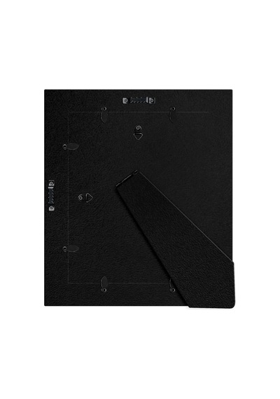 Lexroo 8x10 Rustik Resim Çerçevesi Kömür Siyahı Dokulu Ahşap Ve Cilalı Camlı