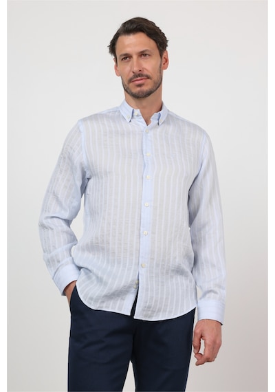 İmza Mavi Düğmeli Yaka Uzun Kol Cepsiz Slim Fit Gömlek 1004260165 İmza Mavi Düğmeli Yaka Uzun Kol Cepsiz Slim Fit Gömlek 1004260165