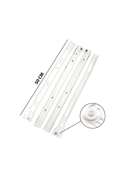 Flore Ersa Er-395 50cm Çekmece Rayı 2 Parça Takım - 25'li Paket Diğer