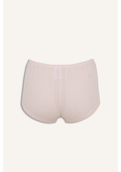 Defacto %100 Pamuk Fitlli Elastik Bel Fiyonk Detaylı Boxer H3650ax26sppn447 Pembe-pn447