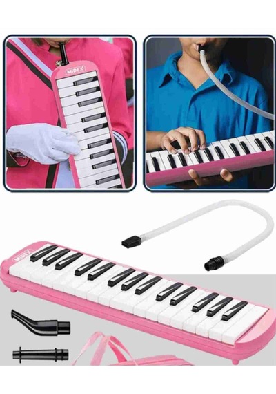Melodika 32 Tuşlu Kırmızı Renk Kırmızı