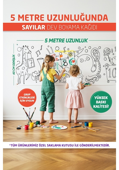 Sayılar Boyama Kağıdı