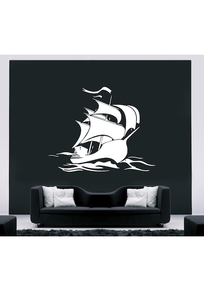 Yelkenli Gemi Duvar Sticker